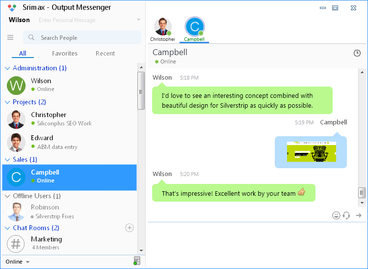 Output Messenger