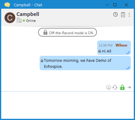 Output Messenger Enable Off-the-record