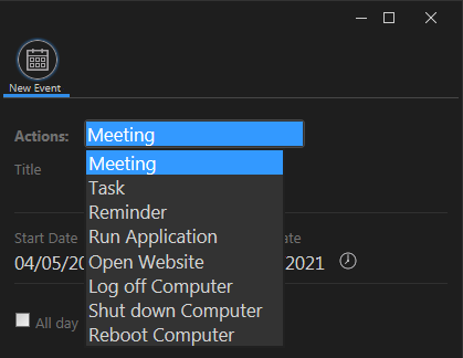 Output Messenger Reminder Options