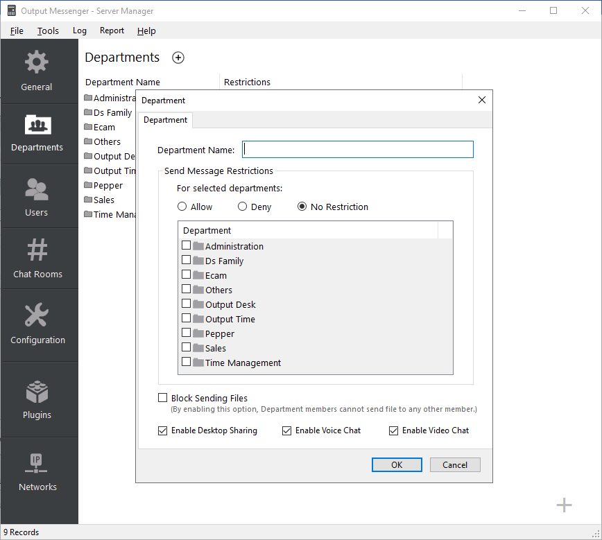 Configure Server with Content Manager